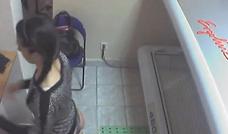 Larisa lesbian poen in front of the mirror